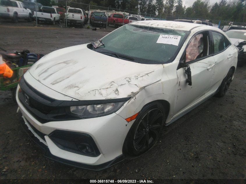 2019 HONDA CIVIC HATCHBACK SPORT - SHHFK7H48KU214791