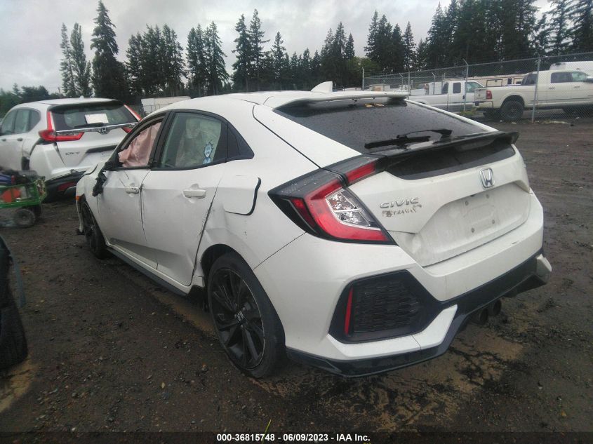 2019 HONDA CIVIC HATCHBACK SPORT - SHHFK7H48KU214791