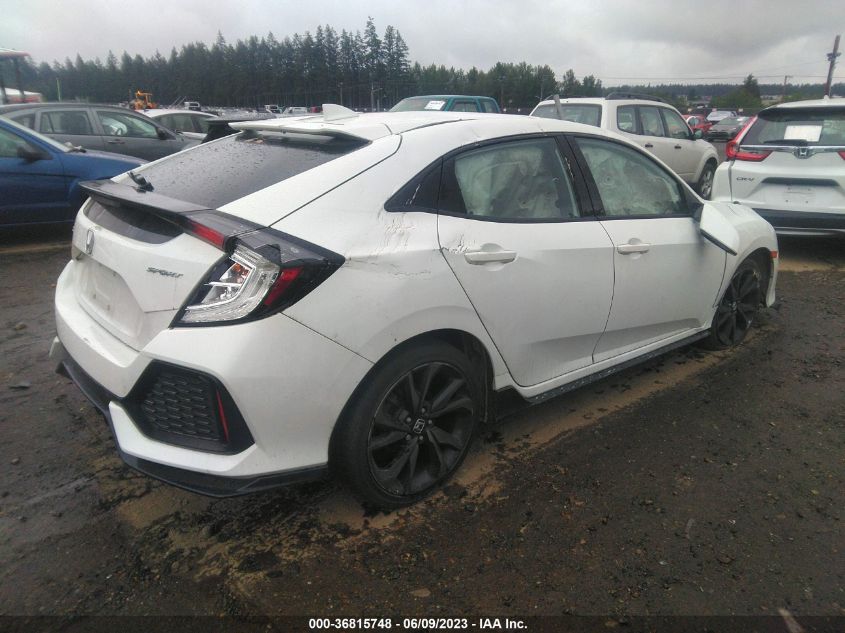 2019 HONDA CIVIC HATCHBACK SPORT - SHHFK7H48KU214791