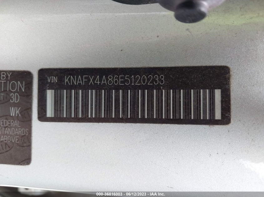 2014 KIA FORTE EX - KNAFX4A86E5120233