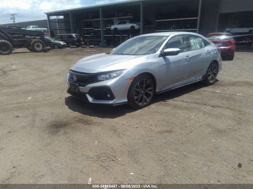 2019 HONDA CIVIC HATCHBACK SPORT - SHHFK7H49KU415485