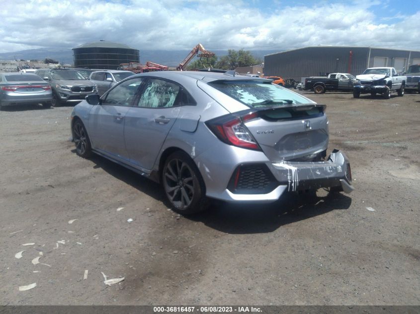 2019 HONDA CIVIC HATCHBACK SPORT - SHHFK7H49KU415485
