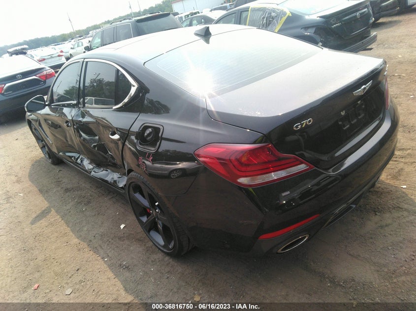 VIN KMTG34LE9MU076370 2021 GENESIS G70 3.3T