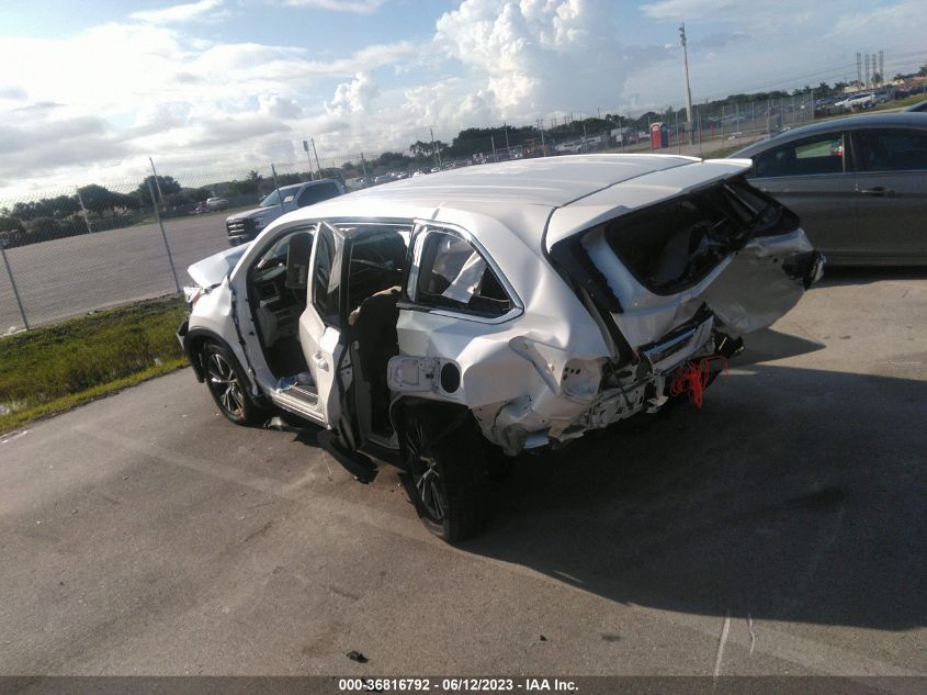 2019 TOYOTA HIGHLANDER LE - 5TDZZRFH1KS339879
