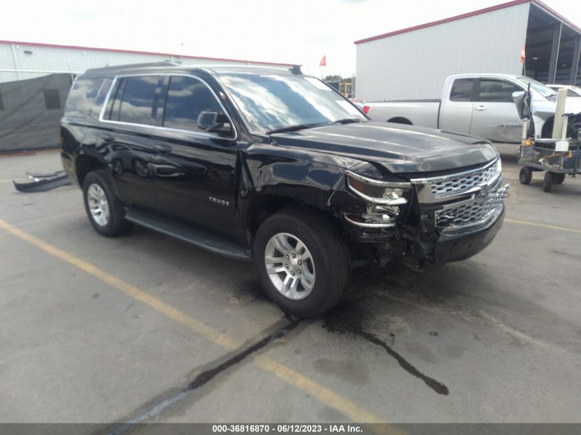2019 CHEVROLET TAHOE LT - 1GNSCBKC4KR381781