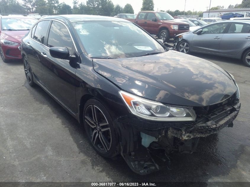 2016 HONDA ACCORD SEDAN SPORT - 1HGCR2F59GA241207