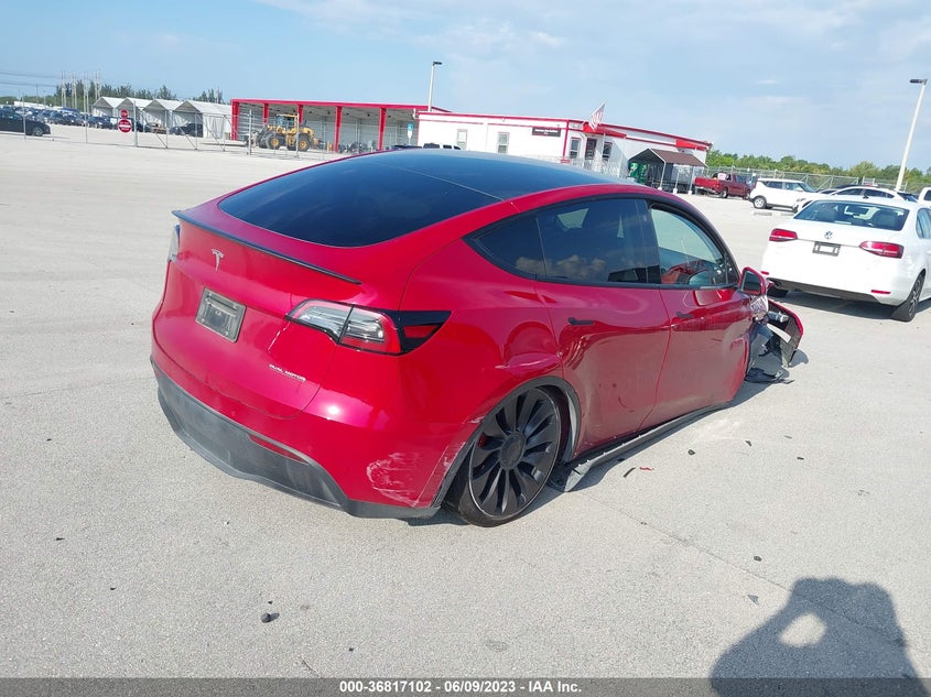 VIN 7SAYGDEF3NF378098 2022 TESLA MODEL Y