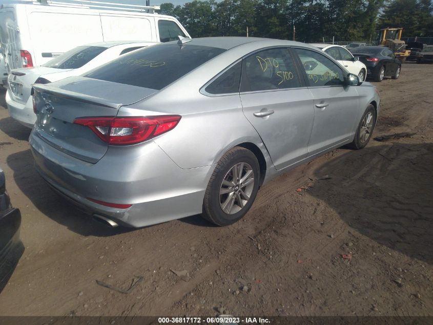 2015 HYUNDAI SONATA 2.4L SE - 5NPE24AF4FH044198