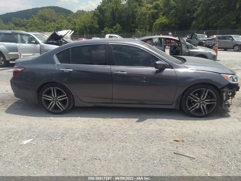2016 HONDA ACCORD SEDAN SPORT - 1HGCR2F52GA186146