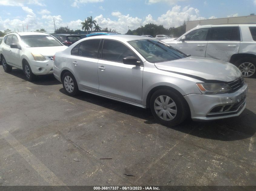 2015 VOLKSWAGEN JETTA SEDAN 2.0L S - 3VW2K7AJ8FM289845