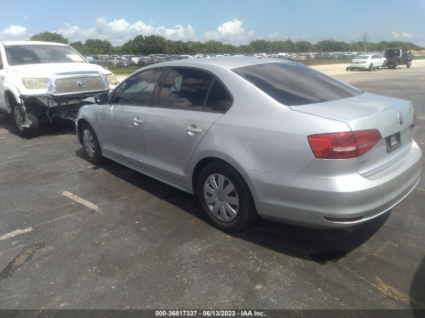 2015 VOLKSWAGEN JETTA SEDAN 2.0L S - 3VW2K7AJ8FM289845