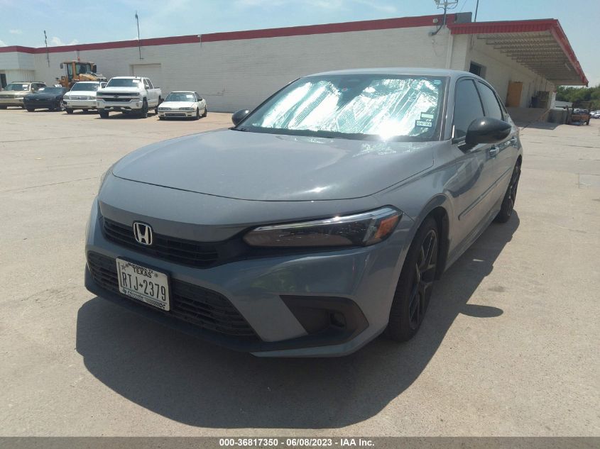 2022 HONDA CIVIC SEDAN SPORT - 2HGFE2F54NH580156