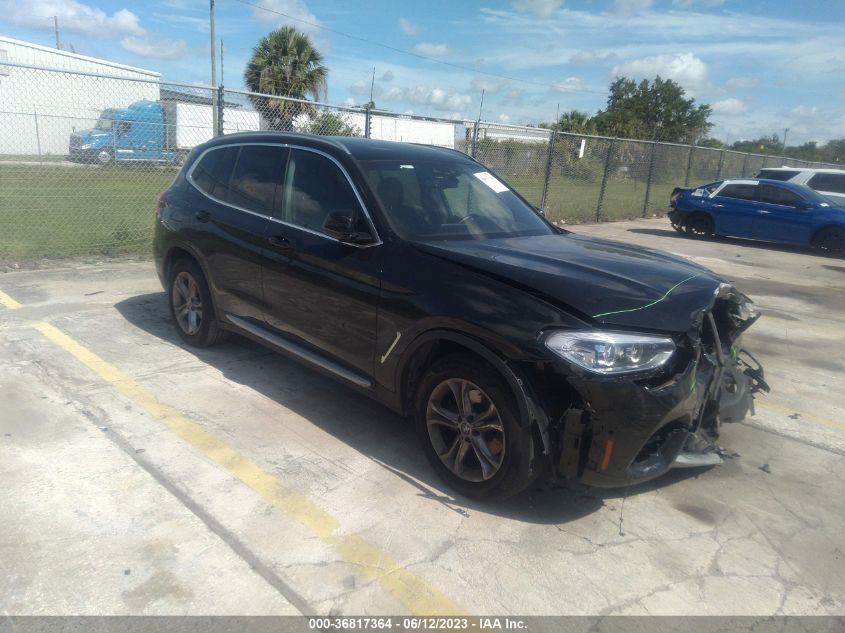 5UXTY3C03M9H57187 2021 BMW X3, photo no. 1