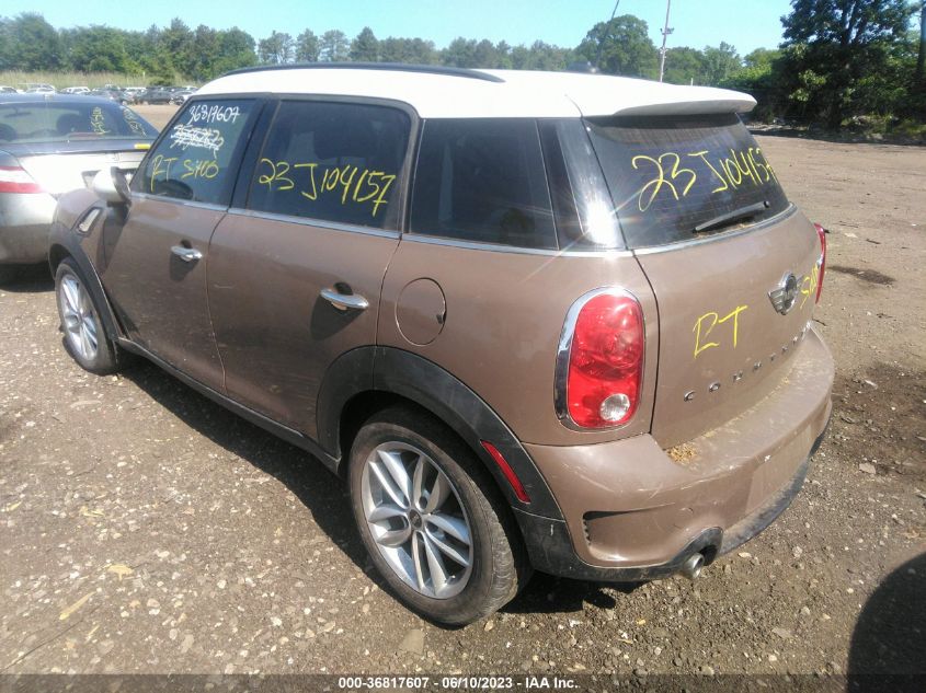 2013 MINI COOPER COUNTRYMAN S - WMWZC3C58DWP24378