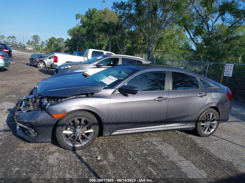 VIN 19XFC1F3XKE013759 2019 HONDA CIVIC SEDAN EX