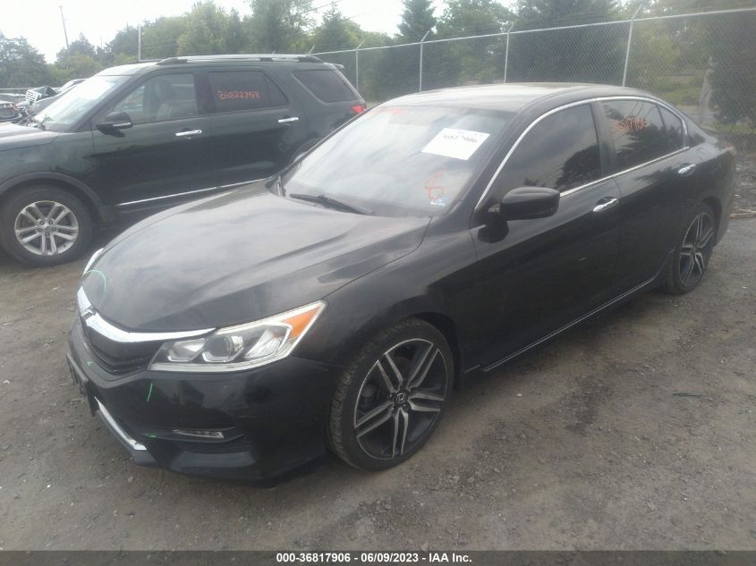 2016 HONDA ACCORD SEDAN SPORT - 1HGCR2F58GA245460