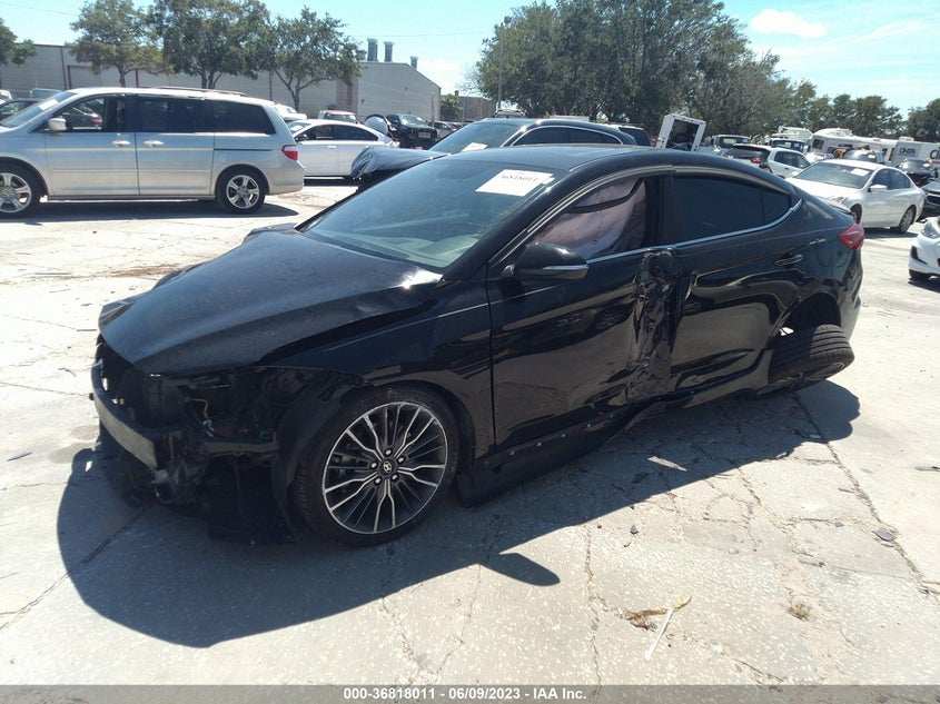 VIN KMHD04LB4JU524361 2018 HYUNDAI ELANTRA SPORT