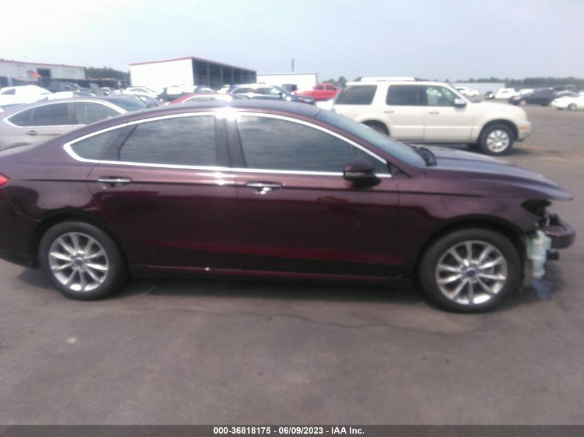 2017 FORD FUSION SE - 3FA6P0HD1HR249843
