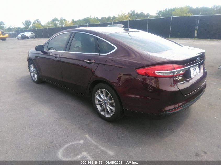2017 FORD FUSION SE - 3FA6P0HD1HR249843