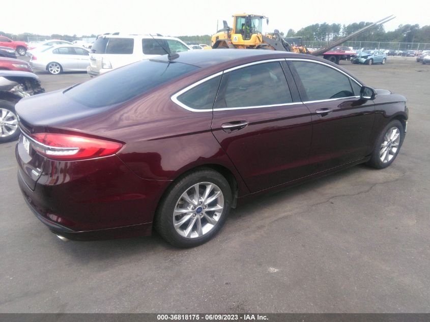 2017 FORD FUSION SE - 3FA6P0HD1HR249843