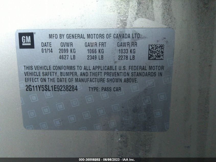 2014 CHEVROLET IMPALA LS - 2G11Y5SL1E9238284