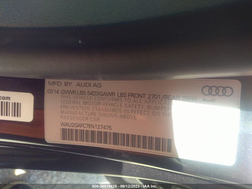 2014 AUDI A7 3.0 PRESTIGE WAU2GAFC7EN127475