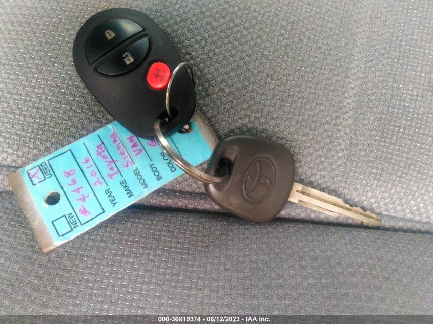 2016 TOYOTA SIENNA L - 5TDZK3DC5GS721073
