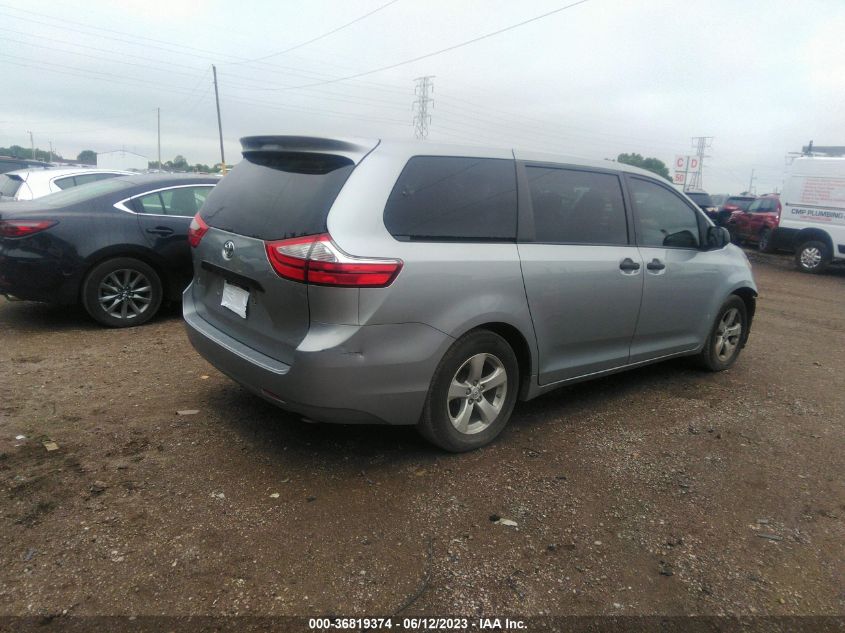 2016 TOYOTA SIENNA L - 5TDZK3DC5GS721073