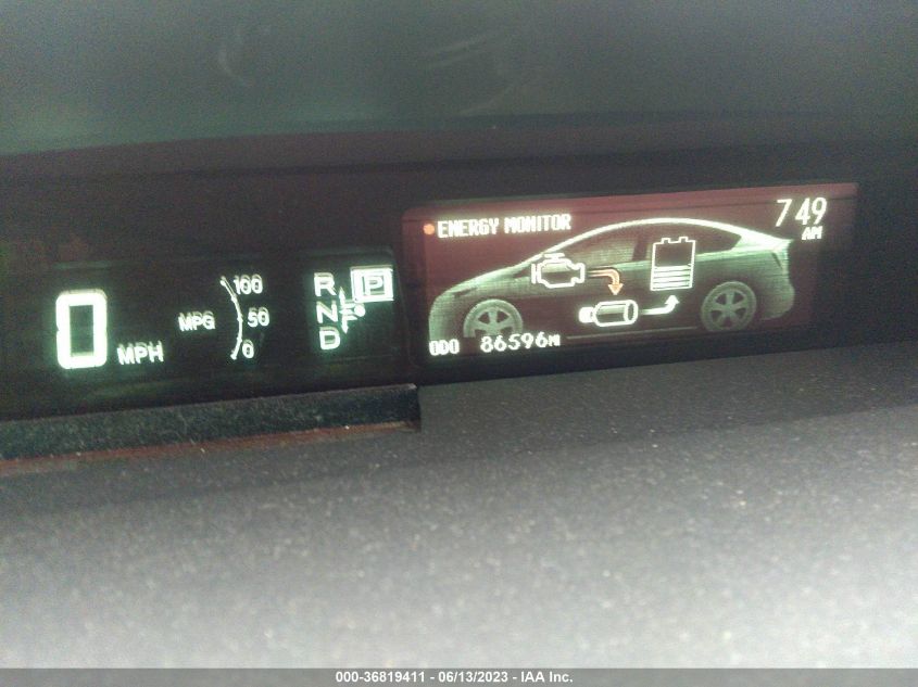 2013 TOYOTA PRIUS ONE/TWO/THREE/FOUR/FIVE - JTDKN3DU7D5563838