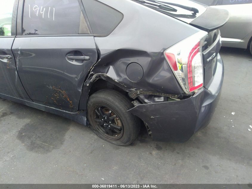 2013 TOYOTA PRIUS ONE/TWO/THREE/FOUR/FIVE - JTDKN3DU7D5563838