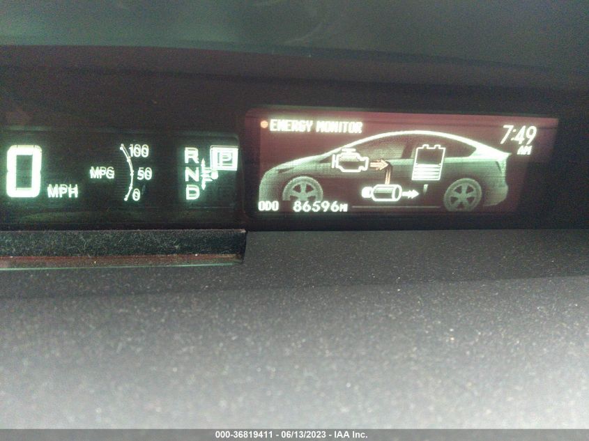 2013 TOYOTA PRIUS ONE/TWO/THREE/FOUR/FIVE - JTDKN3DU7D5563838