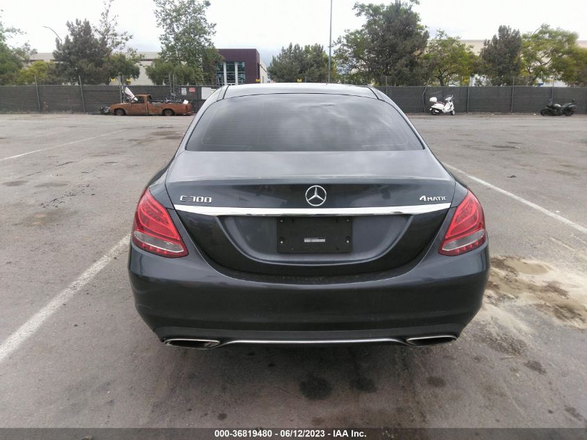 2015 MERCEDES-BENZ C-CLASS C 300 - 55SWF4KB4FU040024