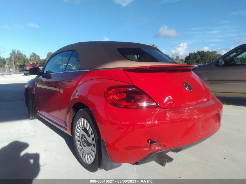 2015 VOLKSWAGEN BEETLE CONVERTIBLE 1.8T W/TECH 3VW507AT3FM817456