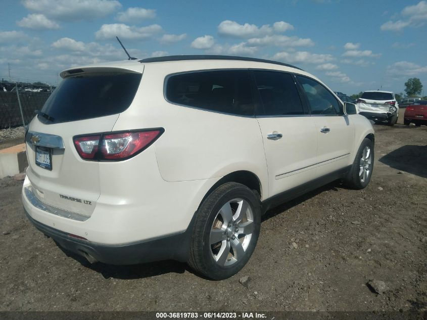 2014 CHEVROLET TRAVERSE LTZ - 1GNKVJKDXEJ341253