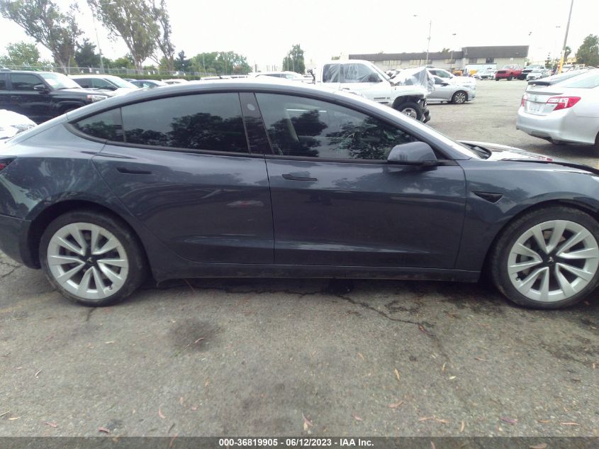 2022 TESLA MODEL 3 LONG RANGE - 5YJ3E1EB7NF131336