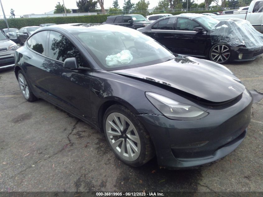 2022 TESLA MODEL 3 LONG RANGE - 5YJ3E1EB7NF131336