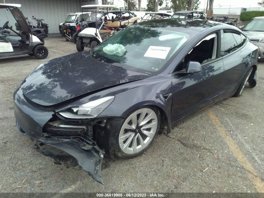 2022 TESLA MODEL 3 LONG RANGE - 5YJ3E1EB7NF131336