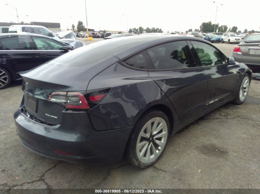 2022 TESLA MODEL 3 LONG RANGE - 5YJ3E1EB7NF131336
