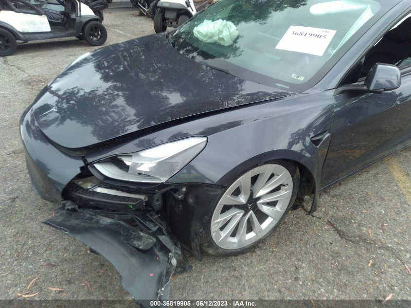 2022 TESLA MODEL 3 LONG RANGE - 5YJ3E1EB7NF131336