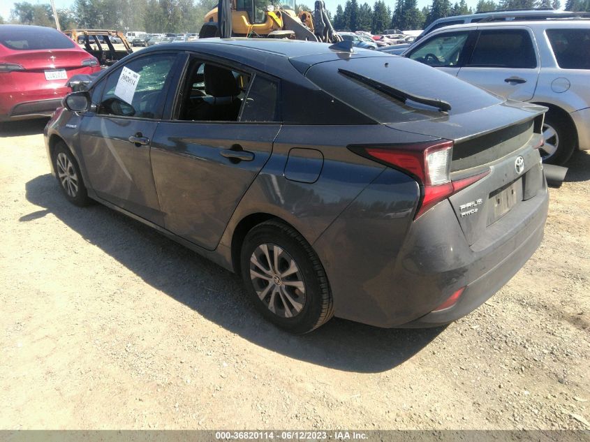 2019 TOYOTA PRIUS LE/XLE - JTDL9RFU6K3003648