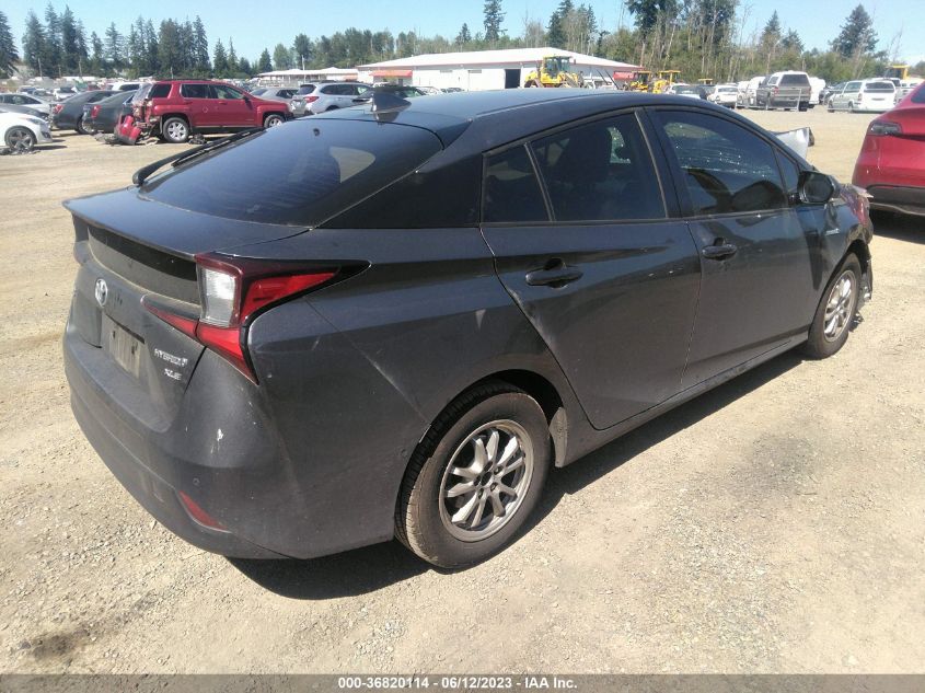 2019 TOYOTA PRIUS LE/XLE - JTDL9RFU6K3003648