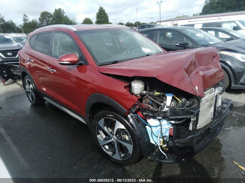 2018 HYUNDAI TUCSON LIMITED - KM8J33A27JU804816