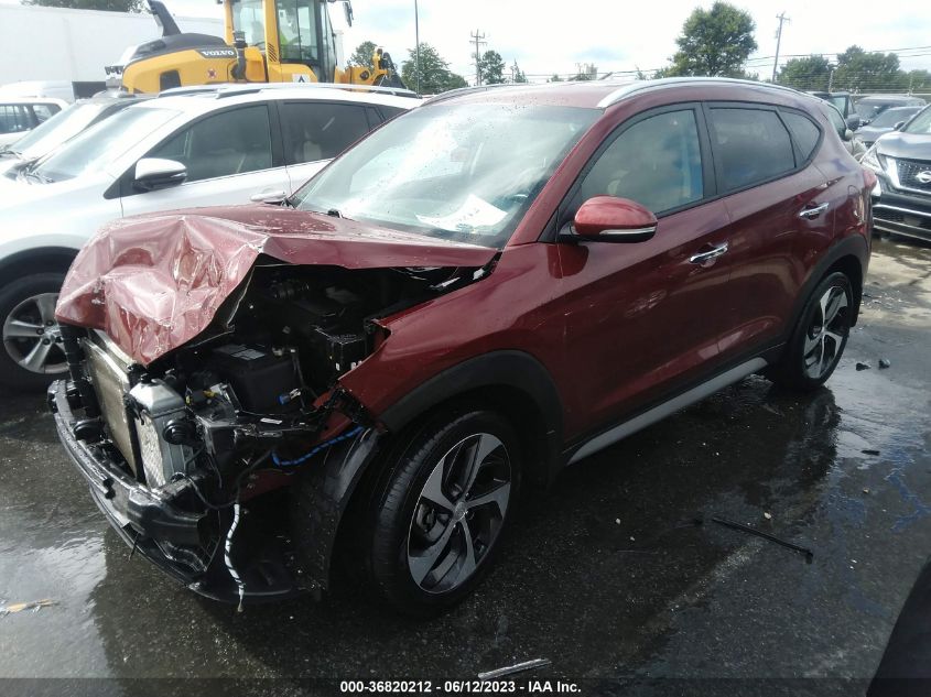 2018 HYUNDAI TUCSON LIMITED - KM8J33A27JU804816