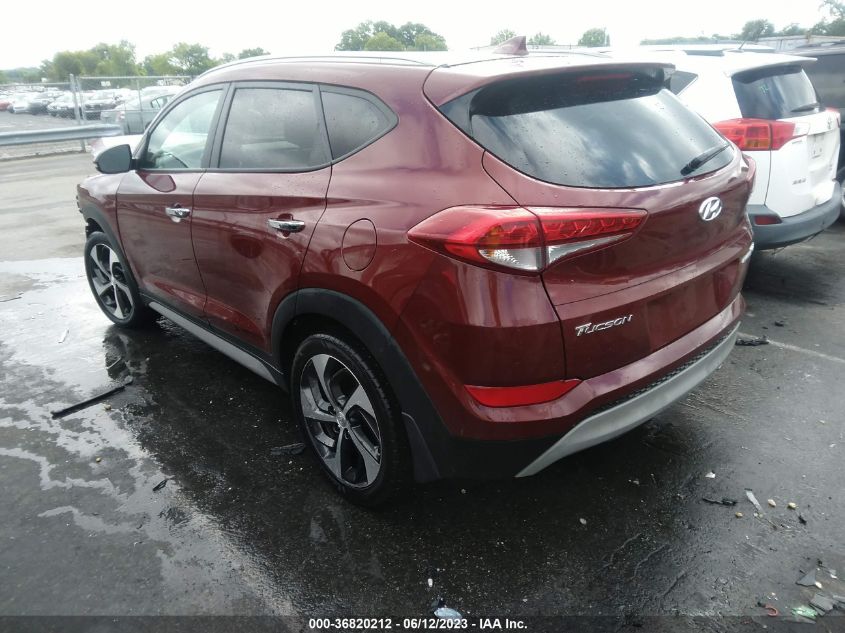 2018 HYUNDAI TUCSON LIMITED - KM8J33A27JU804816