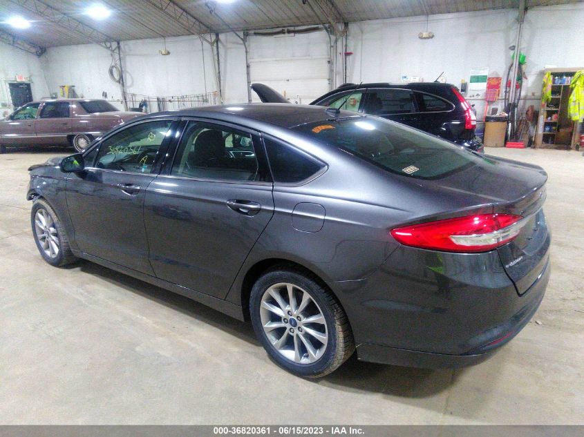 2017 FORD FUSION SE - 3FA6P0H75HR162182