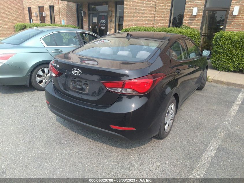 2016 HYUNDAI ELANTRA SE - 5NPDH4AEXGH679266
