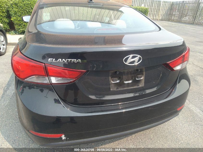 2016 HYUNDAI ELANTRA SE - 5NPDH4AEXGH679266