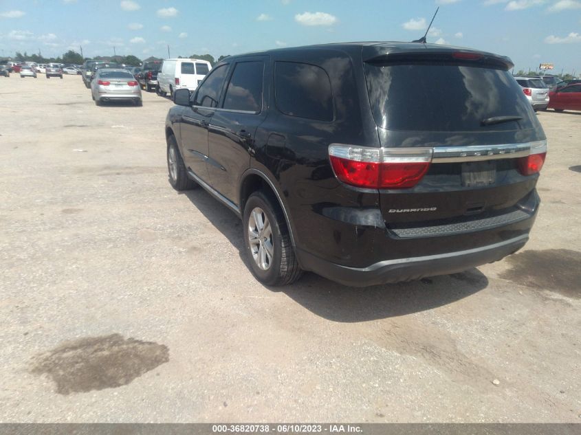 2013 DODGE DURANGO SXT - 1C4RDHAG3DC539724