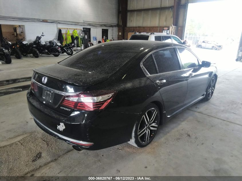 2016 HONDA ACCORD SEDAN SPORT - 1HGCR2F56GA079102