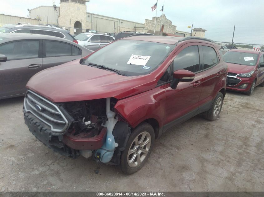 2018 FORD ECOSPORT SE - MAJ3P1TE6JC168835